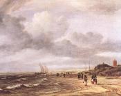The Shore At Egmond an Zee - 雅各布·凡·雷斯达尔